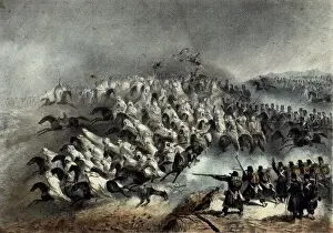 Algeria (1837). Battle of Constantina. Litography