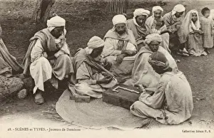 Dominoes Prints: Algeria - Playing Dominoes