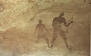 ALGERIA. Tassili N Ajjer. Representation of hunters