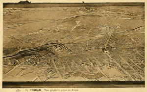 Images Dated 14th December 2015: Algeria - Timgad - Aerial View