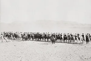 Algerian cavalry, mounted on their horses Algeria