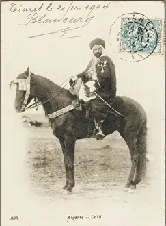 Chieftain Prints: Algerian Chief on horseback