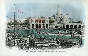 Algiers Prints: Algiers, Algeria, French Admiralty and Torpedo Boast Station