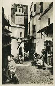 Images Dated 22nd April 2021: Algiers, Algeria - Narrow Street in the Casbah