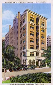 Miami Prints: Alhambra Hotel - 119 SE 2nd Street - Miami, Florida