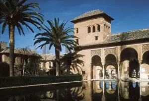 Moresque Prints: Alhambra. SPAIN. Granada. Alhambra. Ladies Tower
