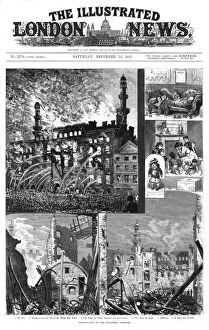 Images Dated 1st December 2016: Alhambra Theatre, Leicester Square, destroyed by fire 1882