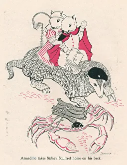 Sidney Prints: Alican Land, Arthur Armadillo