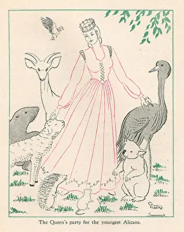 Susannah Prints: Alican Land, The Queen's Party