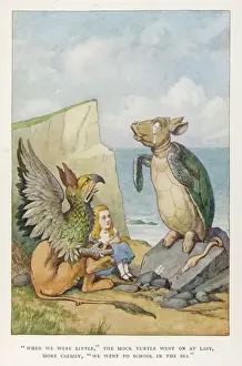 Turtle Prints: Alice with the Gryphon and the Mock Turtle