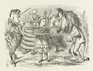 Carroll Collection: Alice: lion and Unicorn