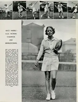 Doubles Prints: Alice Marble U. S. A champion 1937