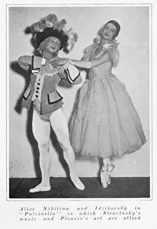 Décor Gallery: Alice Nikitina and Idzikovsky in Pulcinella, part