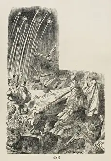 Table Cloth Prints: Alice Pulls Tablecloth