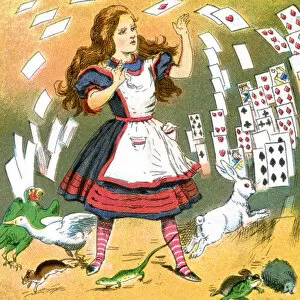 Carroll Collection: Alice in Wonderland, Alice and the pack of cards