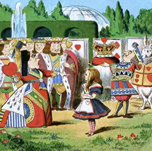 Tenniel Gallery: Alice in Wonderland, Alice and Red Queen