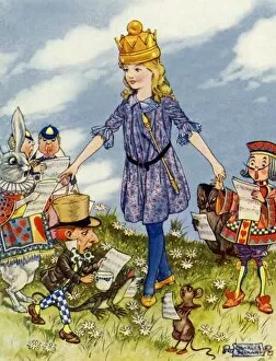 Images Dated 16th June 2011: Alice in Wonderland by Charles Folkard