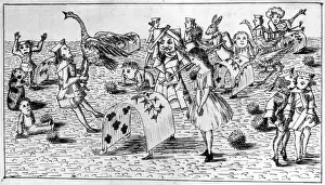 Misbehaving Prints: Alices Adventures Underground: the croquet game