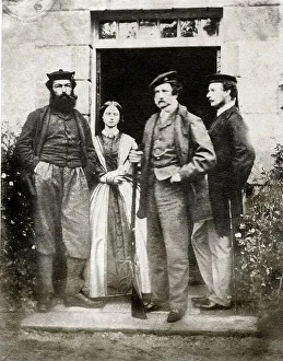 Caton Prints: Alick Warrand, Mrs. G. Warrand, R. R. Caton and unknown man