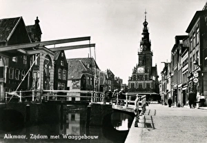 Images Dated 23rd February 2016: Alkmaar, Zijdam with Waag building -The Netherlands