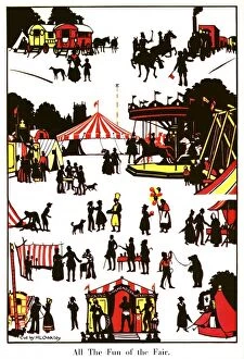Silhouettes Collection: All the Fun of the Fair by H. L. Oakley
