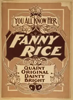 Dainty Prints: You all know her, Fanny Rice quaint, original, dainty, brigh