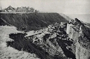 Coastline Collection: All that remained of a cliff at Beltinge near Herne Bay on the North Kent coast where