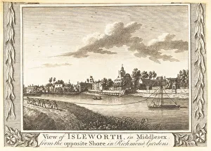 14th Century Prints: All Saints Church at Isleworth, London, 18th century