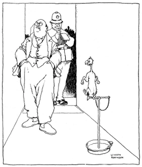Images Dated 17th July 2017: All That Was Taxed was His Ingenuity by Heath Robinson, WW1