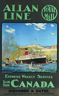Emigration Collection: Allan Line to Canada poster