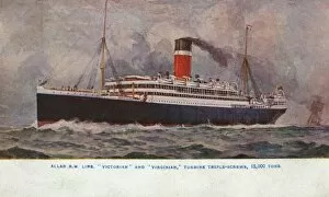 Images Dated 16th May 2012: An Allan Line Royal Mail triple screw steamer