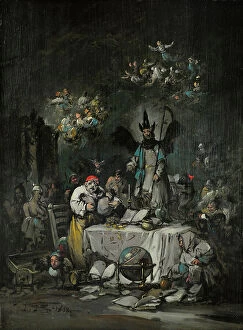 Allegorical Collection: Allegoric Capricho, 1852, by Eugenio Lucas Velazquez