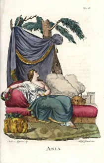 Appiani Gallery: Allegorical depiction of Asia reclining on a bed