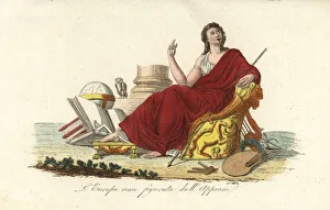 Images Dated 30th January 2020: Allegorical figure of Europe by Andrea Appiani