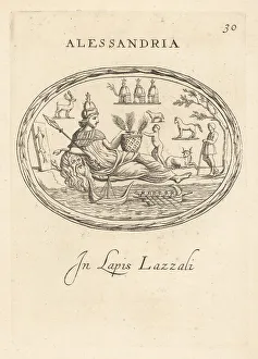 Rowboat Prints: Allegorical figure of the genius of Alexandria in Egypt