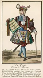 Haberdashery Prints: Allegorical Pedlar / 1900
