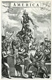 Colonies Collection: Allegorical Representation of America