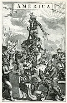 Inhabitants Collection: Allegorical Representation of America