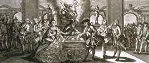 Allegoric Gallery: Allegory of the beginning of the Seven Years War. 1756-1763