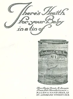Lombard Prints: Allenbury's Milk Food Advertisement