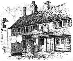 C1840 Prints: Alleyns Almshouses, Southwark, London, c. 1840