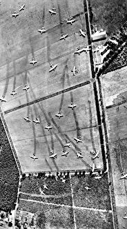 Allied Airborne Gliders after landing in Holland; Second Wor