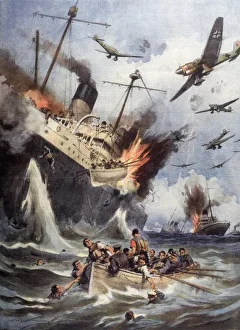 Allied Convoy Attacked