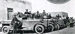 Allied naval armoured cars, Mersa Matruh, Egypt, WW1