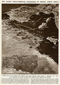 Coasts Collection: Allied occupation of French North Africa by G. H. Davis