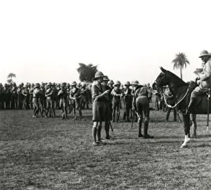Allied soldiers awaiting orders, Egypt, WW1