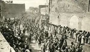 Allied troops in Baghdad, Mesopotamia, WW1