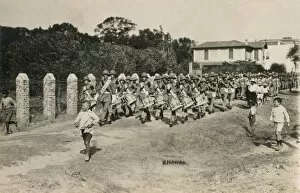 Along Side Collection: Allied Troops parading - Chanak, Turkey