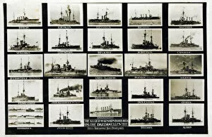 Amethyst Gallery: Allied warships, Dardanelles, February 1915, WW1