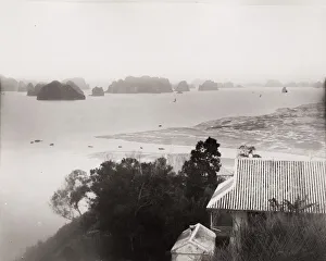 Dawn Prints: Allong Bay likely Ha Long Bay, French Indochina, Vietnam